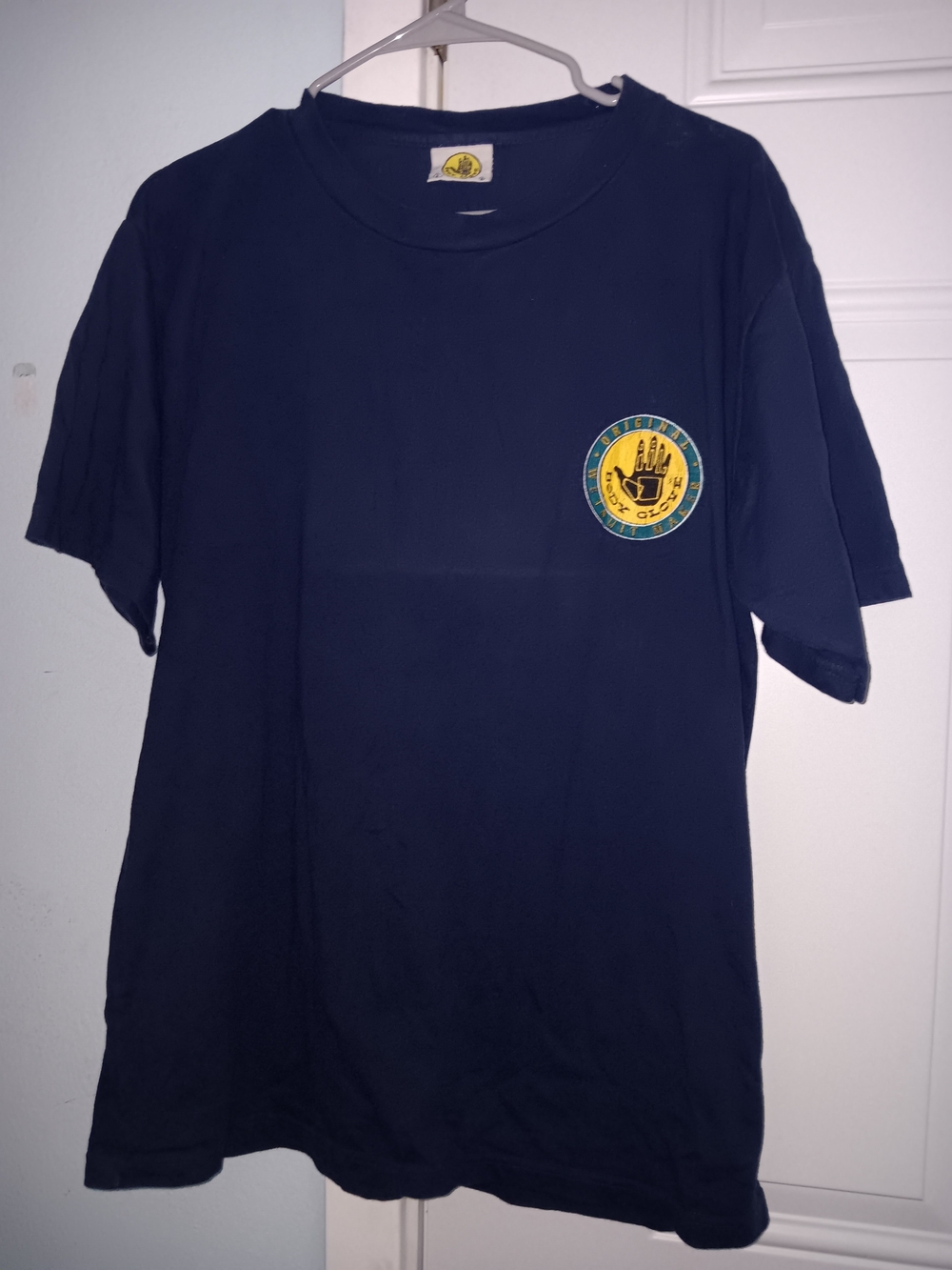 Body Glove Navy Crewneck T-Shirt with Yellow Logo Tag